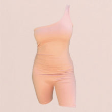 Load image into Gallery viewer, One Shoulder Romper Peach
