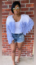 Load image into Gallery viewer, Lavender Shaggy Cardigan
