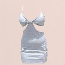 Load image into Gallery viewer, Mini Cut Out Dress Gray
